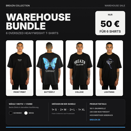 Warehouse Bundle – 6 Oversized T-Shirts