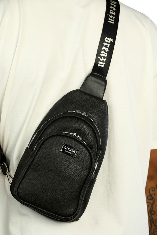 schwarze Breazn Tasche in Leder Optik